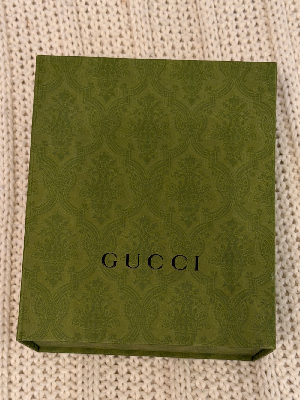 Gucci Green Patterned Gift Box